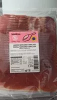 Mängden socker i Jamón serrano familiar