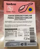Mängden socker i Jamon serrano familiar