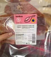 Mängden socker i Jamon serrano familiar