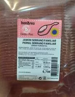 Mängden socker i Jamón serrano familiar