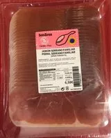 Mängden socker i Jamón serrano familiar
