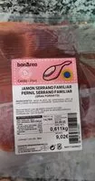 Mängden socker i Jamón Serrano familiar