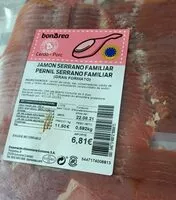 Mängden socker i Jamón serrano familiar