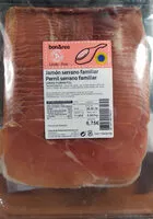 Mängden socker i Jamón serrano familiar