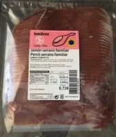 Mängden socker i Jamón serrano familiar