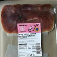 Mängden socker i Jamón serrano familiar