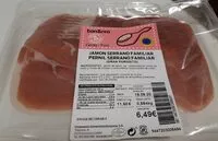 Mängden socker i Jamón serrano familiar