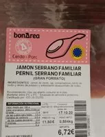 Mängden socker i Jamón serrano familiar