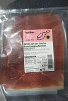 Mängden socker i Jamón serrano familiar