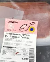 Mängden socker i Jamón serrano familiar