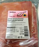 Mängden socker i Jamón serrano familiar