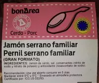 Mängden socker i Jamón serrano familiar