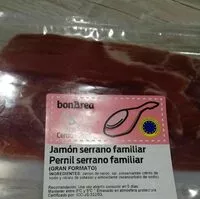 Mängden socker i Jamón serrano familiar