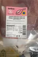 Mängden socker i Jamon serrano familiar