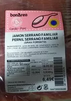 Mängden socker i Jamón serrano