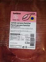 Mängden socker i Jamón serrano familiar