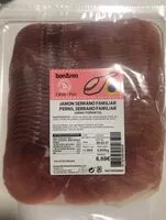 Mängden socker i Jamón serrano familiar