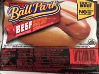 Mängden socker i Beef hot dogs original length count