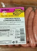 Mängden socker i Longaniza fresca