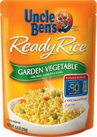 Mängden socker i Ready rice garden vegetable