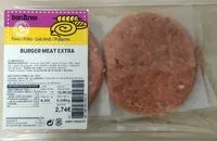 Mängden socker i Burger meat extra