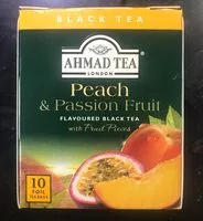 Mängden socker i Ahmad Tea Black Tea Peach & Passion Fruit