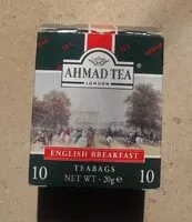 Mängden socker i Ahmad Tea Tea English Breakfast