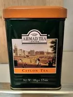 Mängden socker i Ahmad Tea Ceylon Tea, 3.5 Ounce Tin