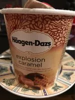 Mängden socker i Crème Glacée Extraas (explosion Caramel )