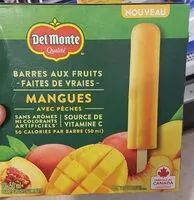 Mängden socker i Barres aux fruits Glacées