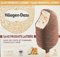 Mängden socker i Creme glacée de noix de coco