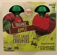 Mängden socker i Trader joe's, fruit sauce crushers, apple