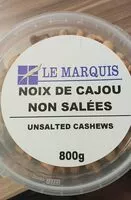 Mängden socker i Noix de cajou non salées