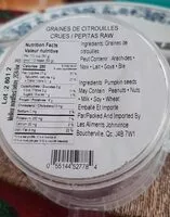 Mängden socker i Graines de citrouille