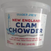 Mängden socker i New England clam chowder