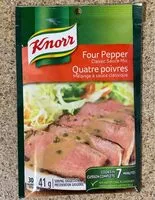 Mängden socker i Knorr, Mélange à Sauce, Cinq Poivres, 41g