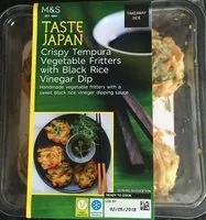 Mängden socker i Crispy tempura vegetable fritters