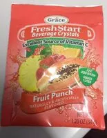Mängden socker i Freshstart beverage crystals