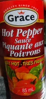 Mängden socker i Grace, hot pepper sauce, very hot