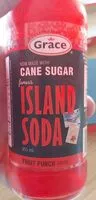 Mängden socker i Cane sugar island soda fruit punch