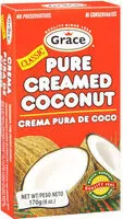 Mängden socker i Coconut cream net wt