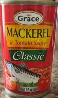 Mängden socker i Mackerel in tomato sauce