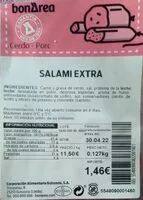 Mängden socker i SALAMI EXTRA