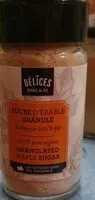 Mängden socker i Sucre D'érable Granulé