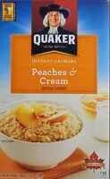 Mängden socker i Instant Oatmeal Peaches & Cream
