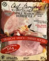 Mängden socker i Jambon cuit style maison