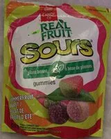 Mängden socker i real fruit sours plant based gummies