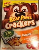 Mängden socker i Bear Paws crackers