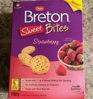 Mängden socker i Breton Sweet bits strawberry