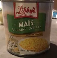 Mängden socker i Mais à Grains entiers